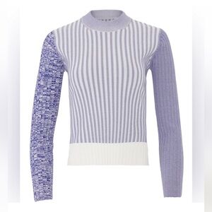 REVOLVE Lavender and White Long Sleeve Top